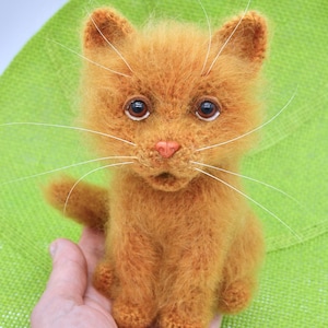 Crochet Cat Pattern, Crochet Ginger Cat Pattern, Crochet Amigurumi Ginger Cat, Realistic Cat