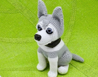 Husky Crochet Pattern, Crochet Siberian Husky Pattern, Crochet Dog Pattern