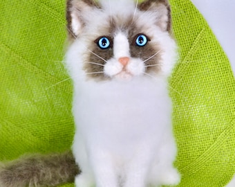 Ragdoll Cat Crochet Pattern, Crochet Amigurumi Cat, Сrochet Fluffy Cat, Crochet Realistic Looking Cat Pattern