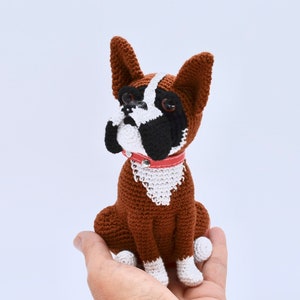 Boxer Crochet Pattern, Crochet Dog Pattern, Amigurumi Boxer Pattern, Crochet Dog