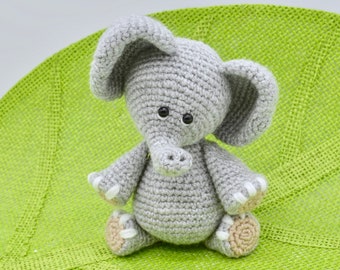 Elephant Crochet  Amigurumi Pattern, Crochet Elephant Pattern, Toy Ellie