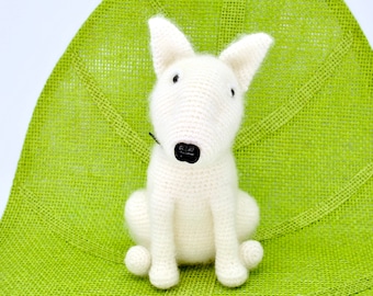 Bull Terrier Crochet Pattern, Crochet Dog Pattern, Amigurumi Bull Terrier Pattern, Crochet English Bull Terrier Dog