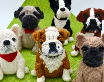 French Bulldog Crochet Pattern, Boston Terrier Crochet Dog Pattern, Crochet  Boxer Dog Pattern, Crochet Pug Pattern