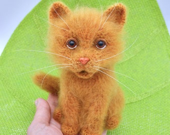 Crochet Cat Pattern, Crochet Ginger Cat Pattern, Crochet Amigurumi Ginger Cat, Realistic Cat