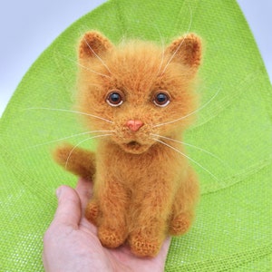 Crochet Cat Pattern, Crochet Ginger Cat Pattern, Crochet Amigurumi Ginger Cat, Realistic Cat