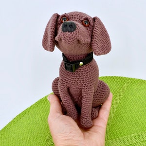 Labrador Retriever Crochet Pattern, Chocolate Crochet Labrador Pattern, Crochet  Retriever Pattern, Crochet Dog
