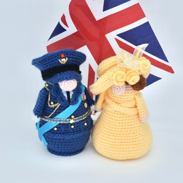 Prince William and Kate Gnomes Crochet Pattern, William and Kate, British Royal Family, Kate Middleton.