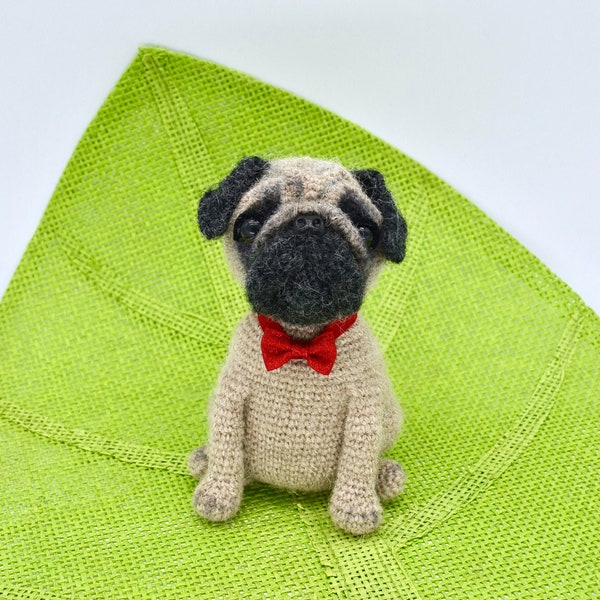 Pug Crochet Pattern,  Crochet Dog Pattern, Amigurumi Pug Pattern, Crochet Dog, Crochet Puppy