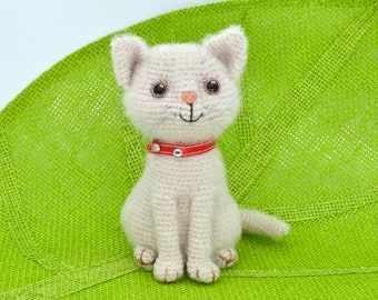 Crochet Cat Pattern,  Cat Amigurumi Pattern, Crochet Cream Cat Pattern, Crochet Kitten Pattern