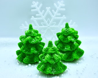 Crochet Christmas Tree Pattern, Crochet Christmas Tree Ornament Pattern