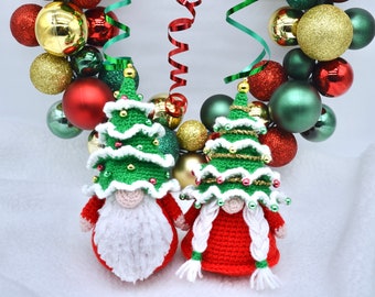 REAL Gnome Crochet Pattern: Scandinavian Christmas Gonk Couple (PDF Pattern)