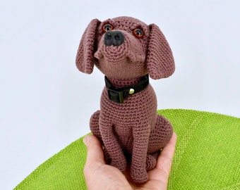 Labrador Retriever Crochet Pattern, Chocolate Crochet Labrador Pattern, Crochet  Retriever Pattern, Crochet Dog