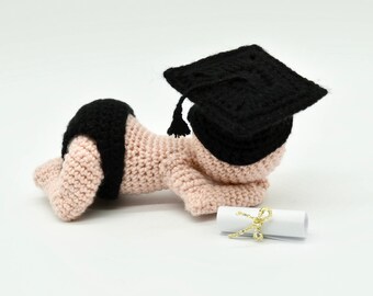 Crochet Amigurumi Baby Doll Pattern: Newborn Graduate (PDF Pattern)