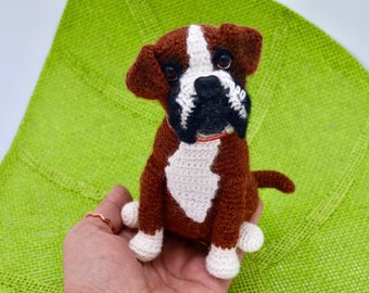 Boxer Crochet Pattern, Crochet Boxer Dog Pattern, Amigurumi Boxer Pattern, Crochet Dog