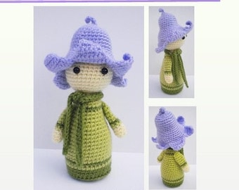 Crochet Pattern Amigurumi Doll, Crochet Amigurumi Doll - Flower Doll Bluebell Bonnie