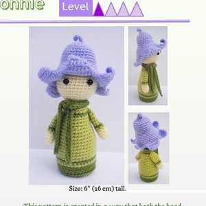 Crochet Pattern Amigurumi Doll, Crochet Amigurumi Doll - Flower Doll Bluebell Bonnie