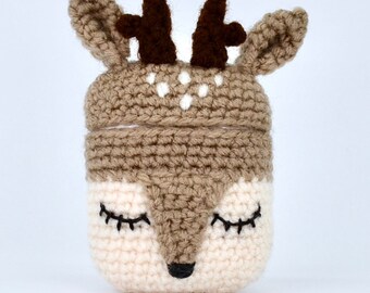AirPods Case Crochet Pattern, Crochet Deer AirPods Pattern, Baby Deer Crochet Pattern