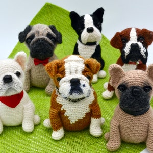 French Bulldog Crochet Pattern, Boston Terrier Crochet Dog Pattern, Crochet  Boxer Dog Pattern, Crochet Pug Pattern