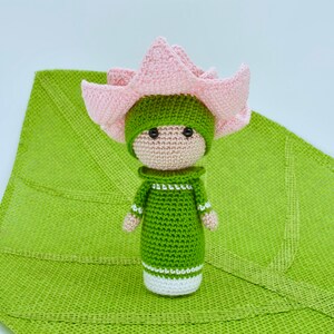 Crochet Pattern Lotus Amigurumi Doll Flower Doll Lucia image 4