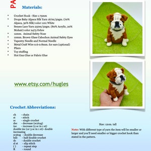 REAL English Bulldog Crochet Pattern, Bulldog Dog Amigurumi Pattern, Crochet Dog Pattern, Crochet Bulldog Pattern image 10