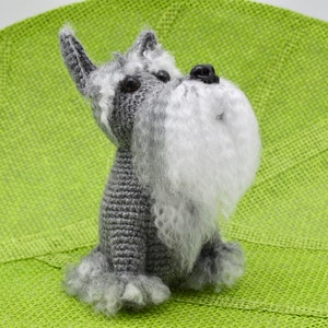 Schnauzer Crochet Pattern, Crochet Dog Pattern image 3