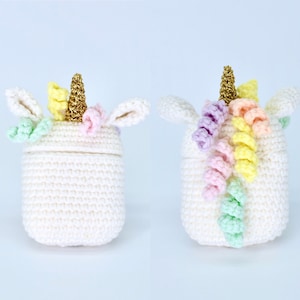 Unicorn AirPods Case Crochet Pattern, Crochet Unicorn AirPods Pattern