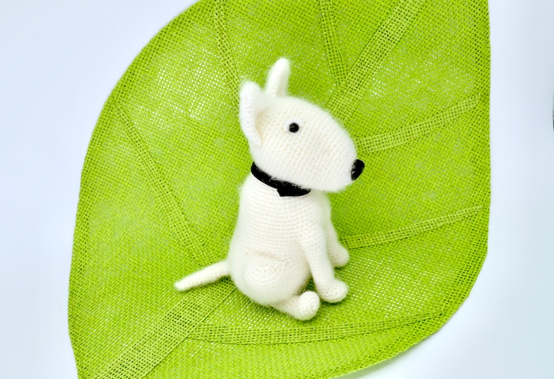 Bull Terrier Crochet Pattern, Crochet Dog Pattern, Amigurumi Bull Terrier Pattern, Crochet English Bull Terrier Dog image 5