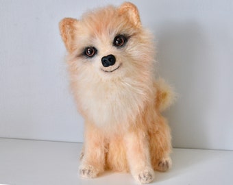 Pomeranian Dog Crochet Pattern, German Spitz Dog Amigurumi Pattern, Crochet Dog Pattern, Realistic Looking Dog