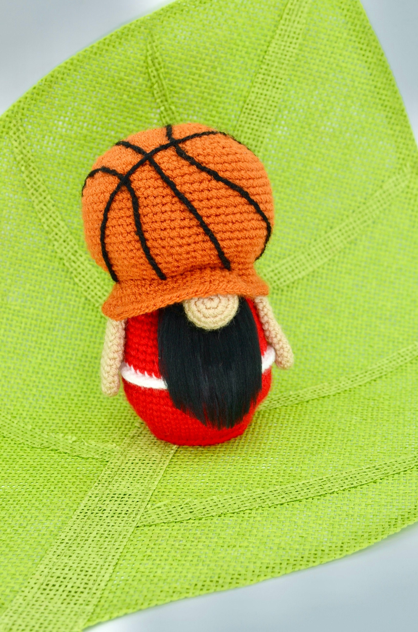 30 Basketball Crochet Patterns for Fans, Gifts, and Game-Day Decor 28 Basketball Gnome Crochet Pattern