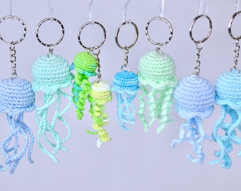REAL Jellyfish Crochet Pattern, Jellyfish Keychain Crochet Pattern, Jellyfish Keyring, Basic Pattern for Beginners, Easy Crochet Pattern