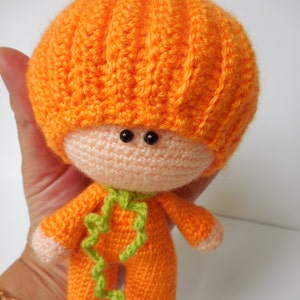 Crochet Pumpkin Pattern, Crochet Pattern Amigurumi Doll, Crochet Pumpkin Pippa image 2