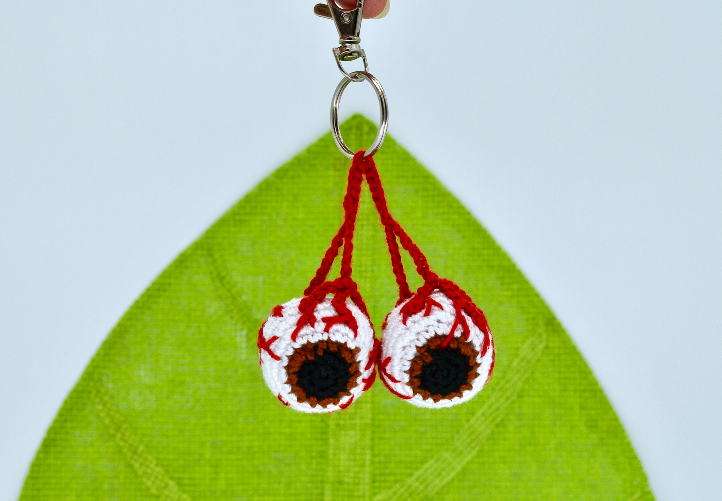 Crochet Eyeball PATTERN Amigurumi Crochet Eyeball Keychain Etsy