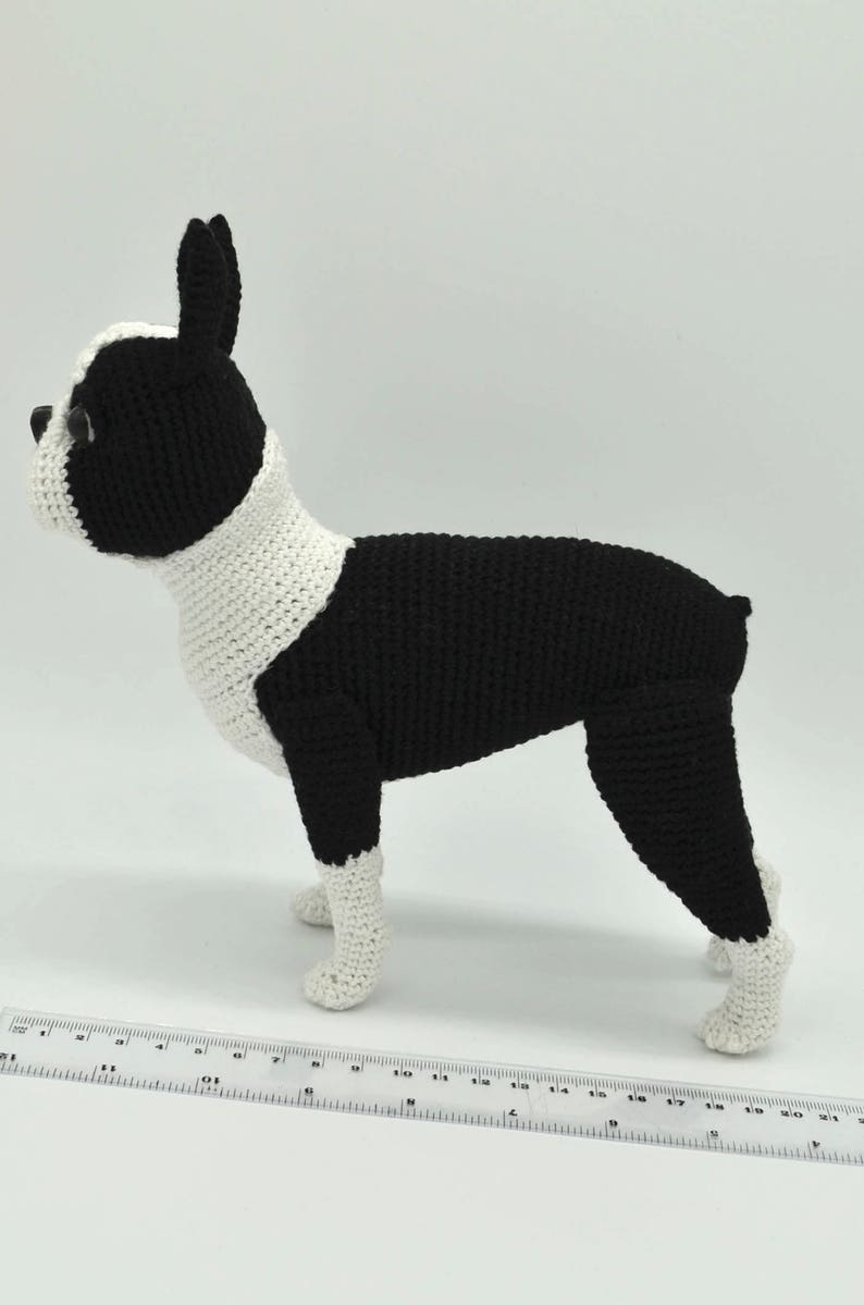 Boston Terrier Crochet Pattern, Crochet Dog Amigurumi Pattern, Crochet Boston Terrier Pattern image 7