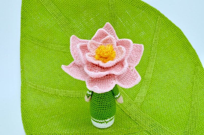 Crochet Pattern Lotus Amigurumi Doll Flower Doll Lucia image 3