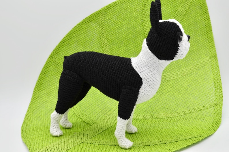 Boston Terrier Crochet Pattern, Crochet Dog Amigurumi Pattern, Crochet Boston Terrier Pattern image 4