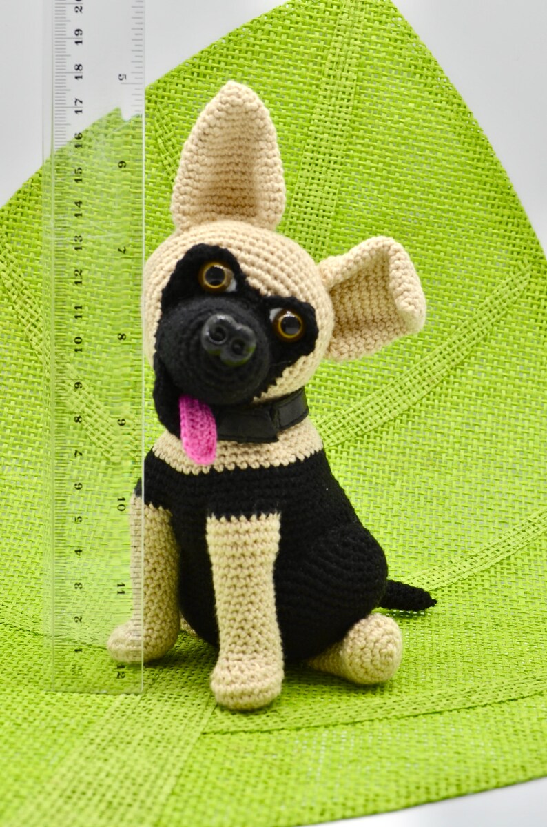 German Shepherd Dog Crochet Pattern Amigurumi Crochet Dog