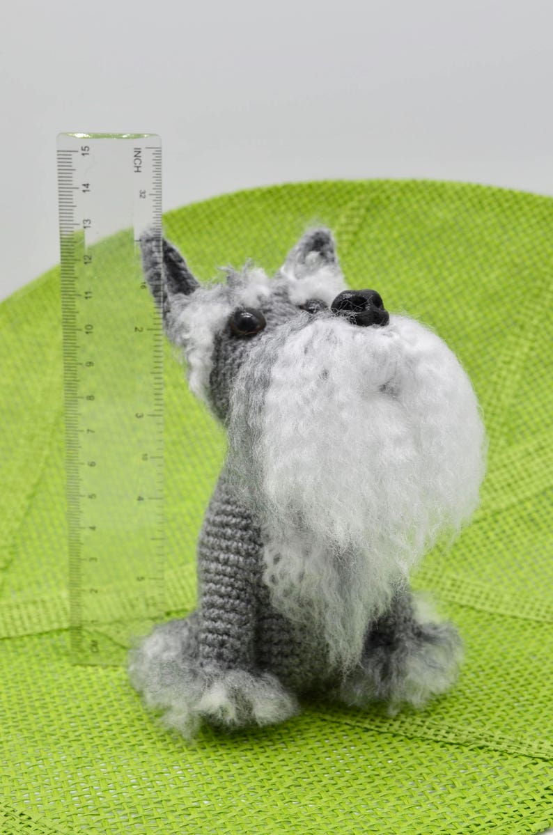 Schnauzer Crochet Pattern, Crochet Dog Pattern image 8