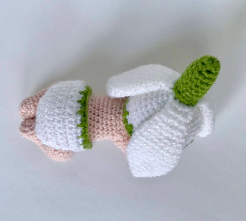 Crochet Amigurumi Snowdrop Pattern ,Crochet Newborn Baby Snowdrop Pattern, Crochet Sleeping Baby Doll Pattern Sleeping Snowdrop image 2