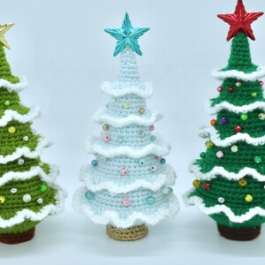 Crochet Christmas Tree Pattern, Crochet Amigurumi Christmas Tree Ornament Pattern image 5