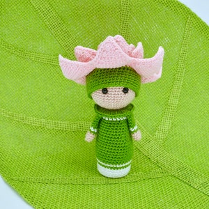 Crochet Pattern Lotus Amigurumi Doll Flower Doll Lucia image 6