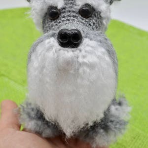 Schnauzer Crochet Pattern, Crochet Dog Pattern image 5