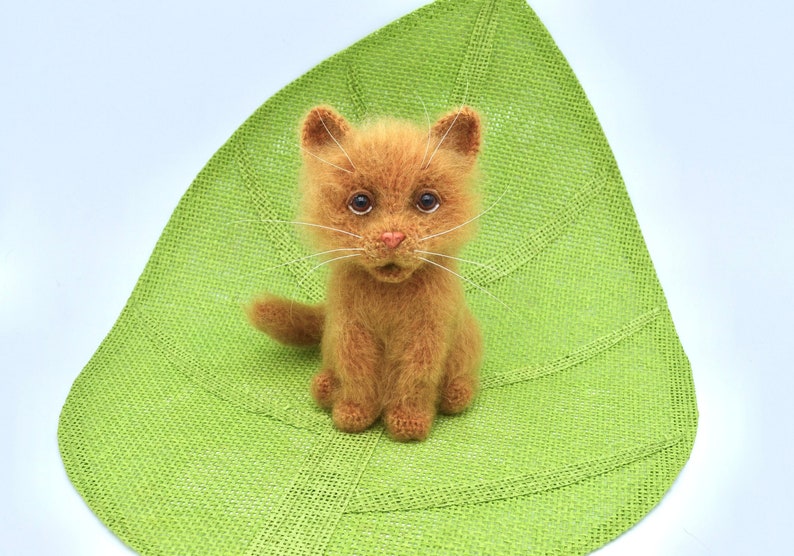Crochet Cat Pattern, Crochet Ginger Cat Pattern, Crochet Amigurumi Ginger Cat, Realistic Cat image 2