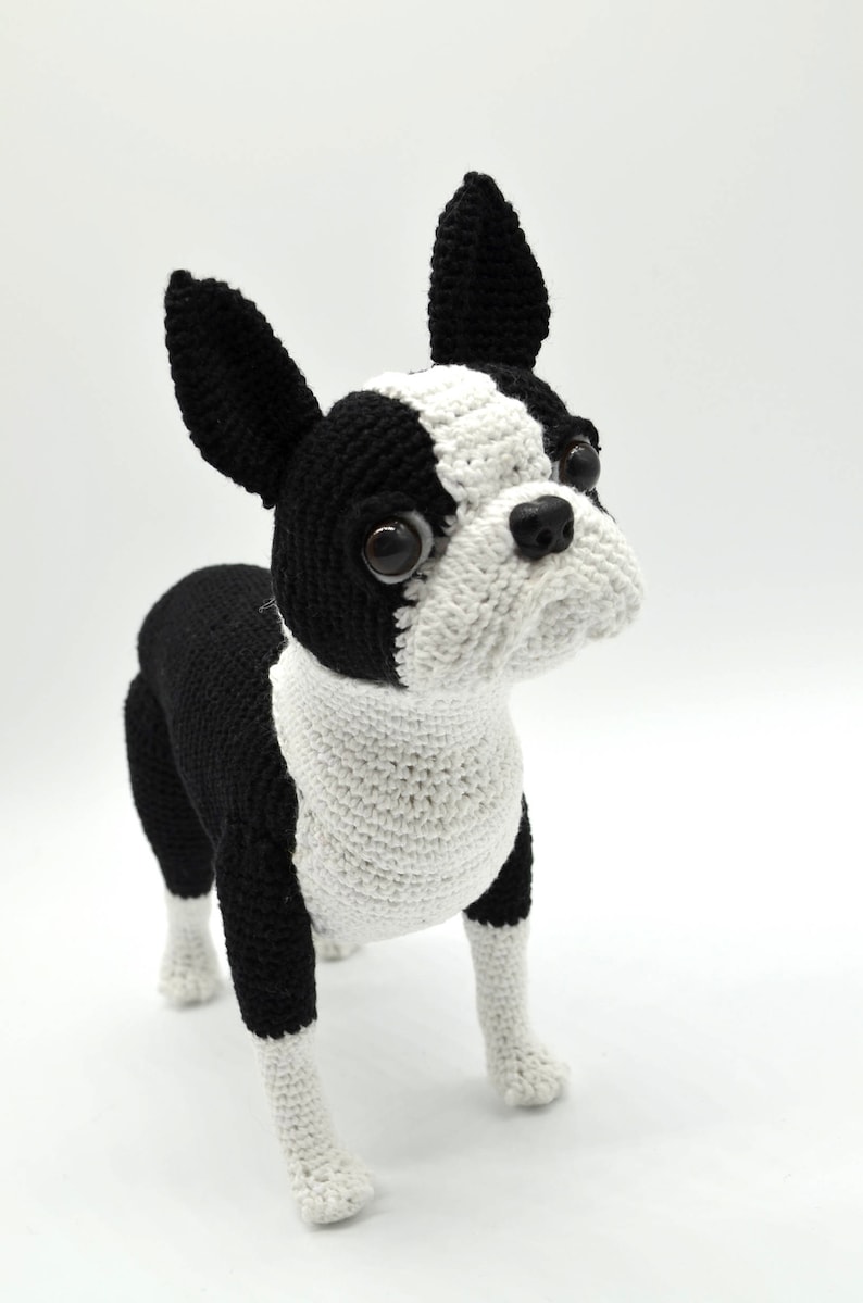 Boston Terrier Crochet Pattern, Crochet Dog Amigurumi Pattern, Crochet Boston Terrier Pattern image 5