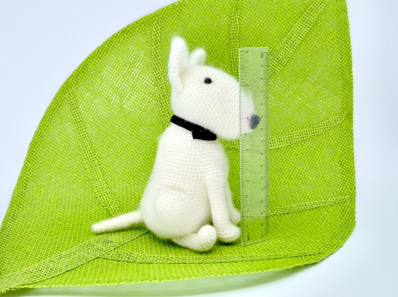Bull Terrier Crochet Pattern, Crochet Dog Pattern, Amigurumi Bull Terrier Pattern, Crochet English Bull Terrier Dog image 8