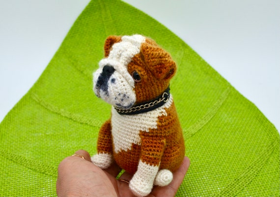 English Bulldog Crochet Pattern, Bulldog Dog Amigurumi Pattern, Crochet Dog Pattern, Crochet Bulldog Pattern