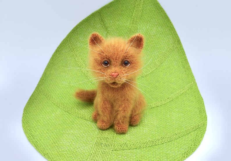 Crochet Cat Pattern, Crochet Ginger Cat Pattern, Crochet Amigurumi Ginger Cat, Realistic Cat image 5
