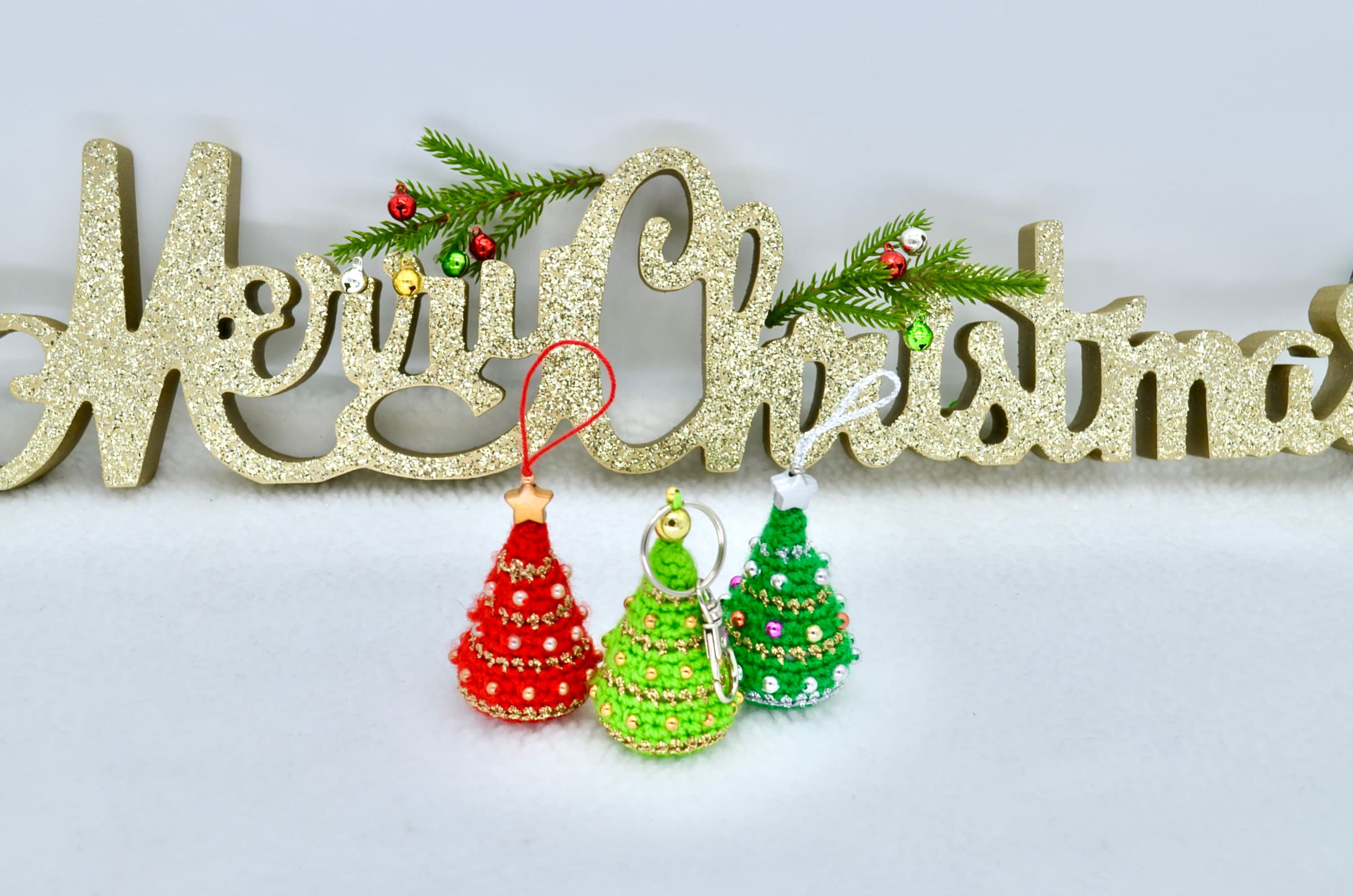 Crochet Christmas Tree Keyring Pattern Crochet Amigurumi Mini Etsy