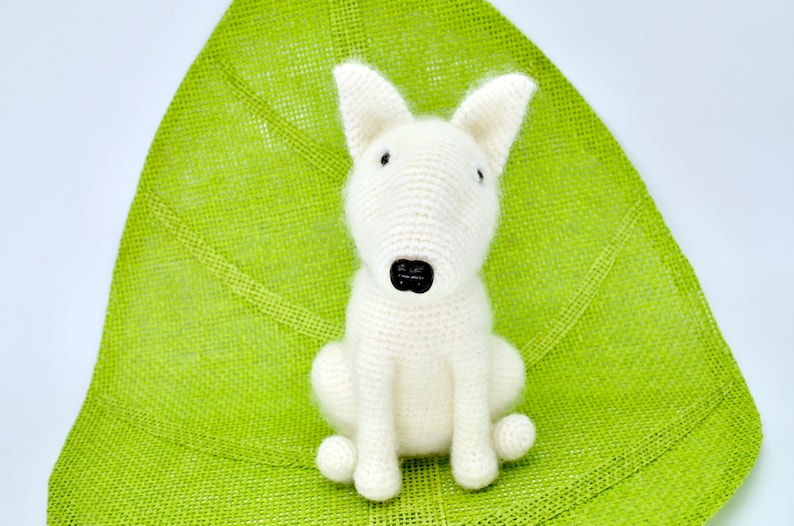 Bull Terrier Crochet Pattern, Crochet Dog Pattern, Amigurumi Bull Terrier Pattern, Crochet English Bull Terrier Dog image 3