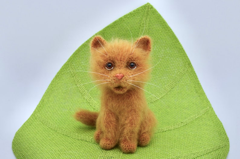 Crochet Cat Pattern, Crochet Ginger Cat Pattern, Crochet Amigurumi Ginger Cat, Realistic Cat image 4