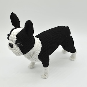 Boston Terrier Crochet Pattern, Crochet Dog Amigurumi Pattern, Crochet Boston Terrier Pattern image 6